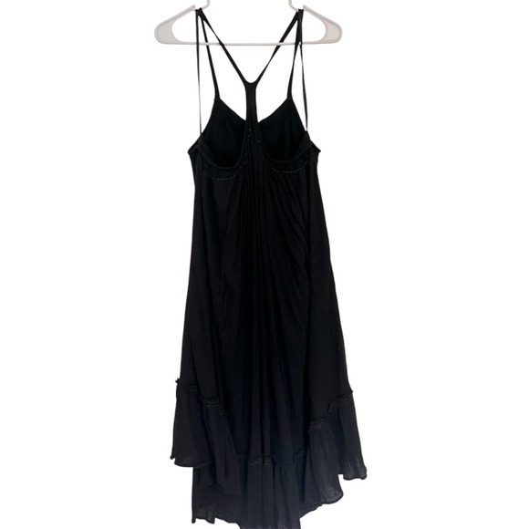 SALE! Free People Racerback Black Dress with beaded details - Picture 6 of 8